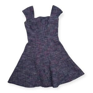Rebecca Taylor Tweed Cap Sleeve Dress